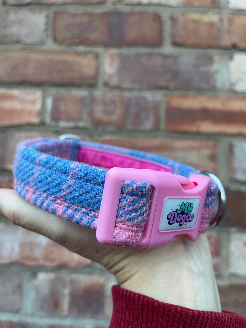 Harris Tweed Collar - Pinks / Purple Designs