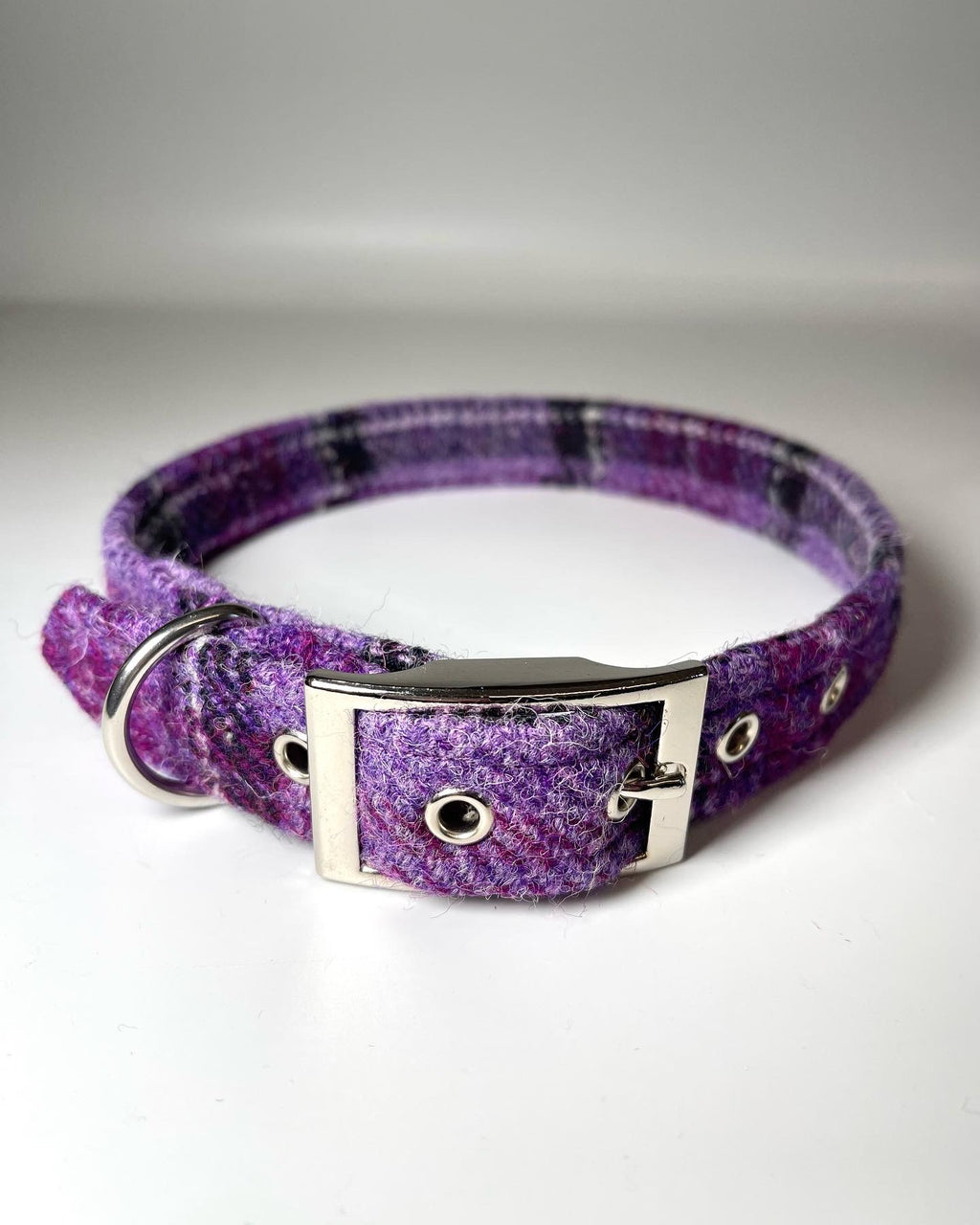 Harris Tweed Collar - Pinks / Purple Designs