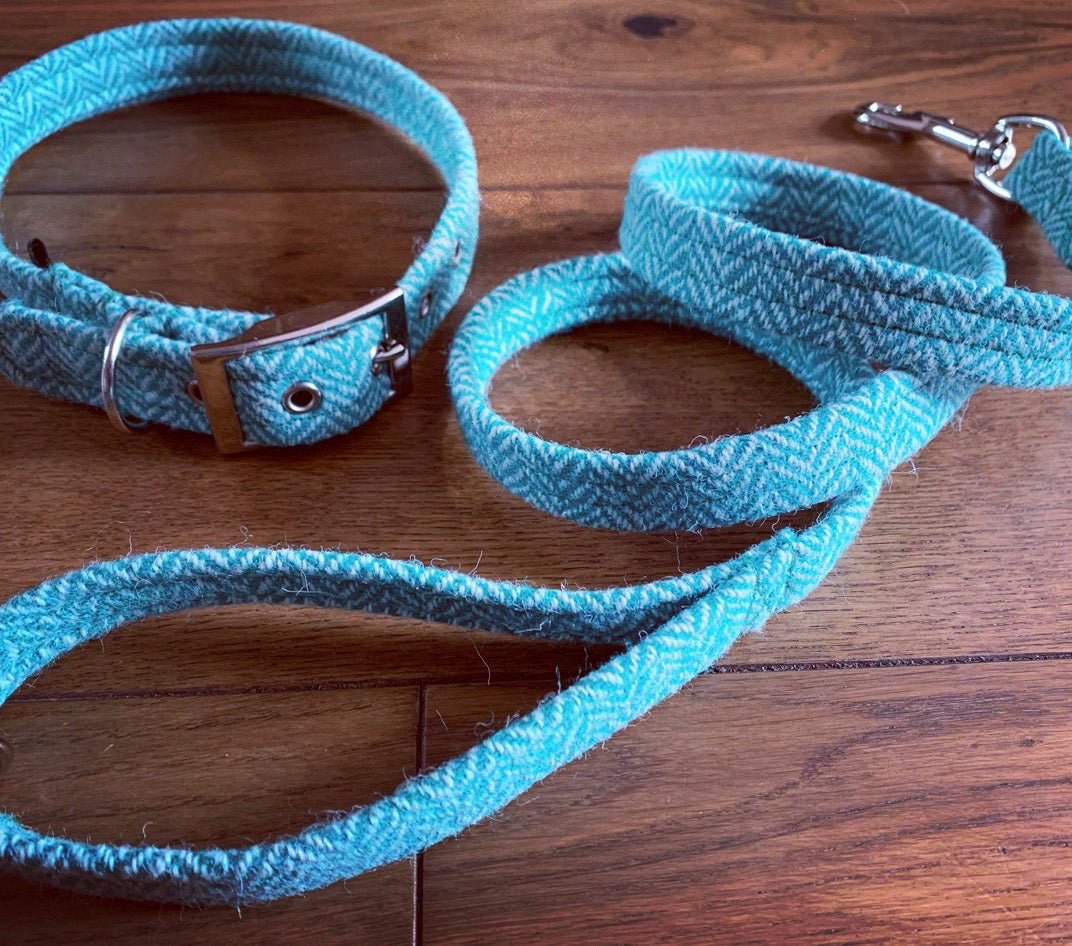 Harris Tweed Lead - Blues / Greens Designs