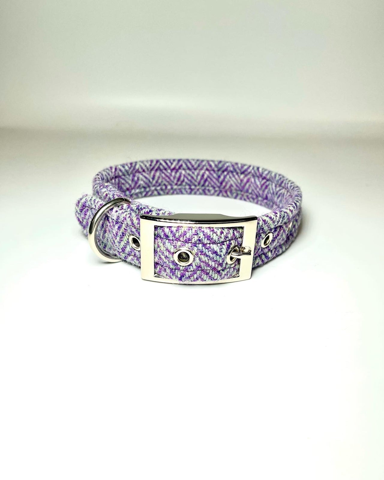 Harris Tweed Collar - Pinks / Purple Designs